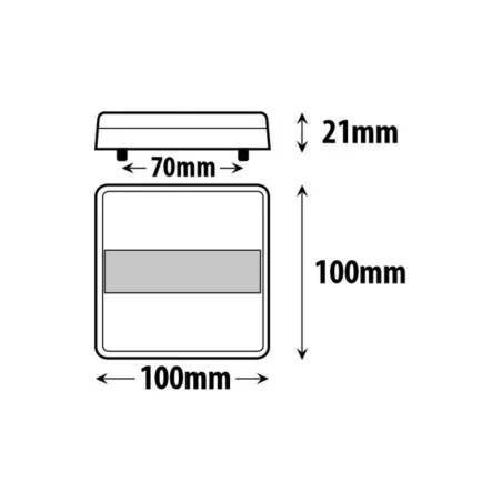 Tail Lamp 10 X LED 12V (Flat)