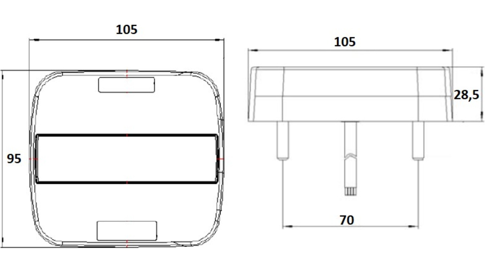 Tail Lamp LED 12 / 24V (White)