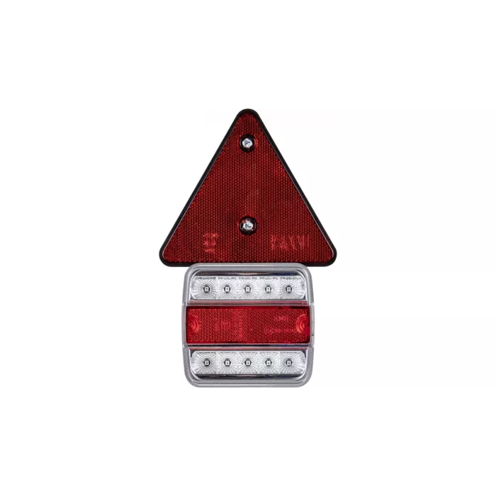 Zestaw Lamp LED Magnetycznych z Trójkątem I Przewodem 7,5m (Biało-czerwone)