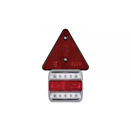 Magnetischer LED-Leuchtensatz Mit Dreieck Und 7,5m Kabel (Weiss-Rot)