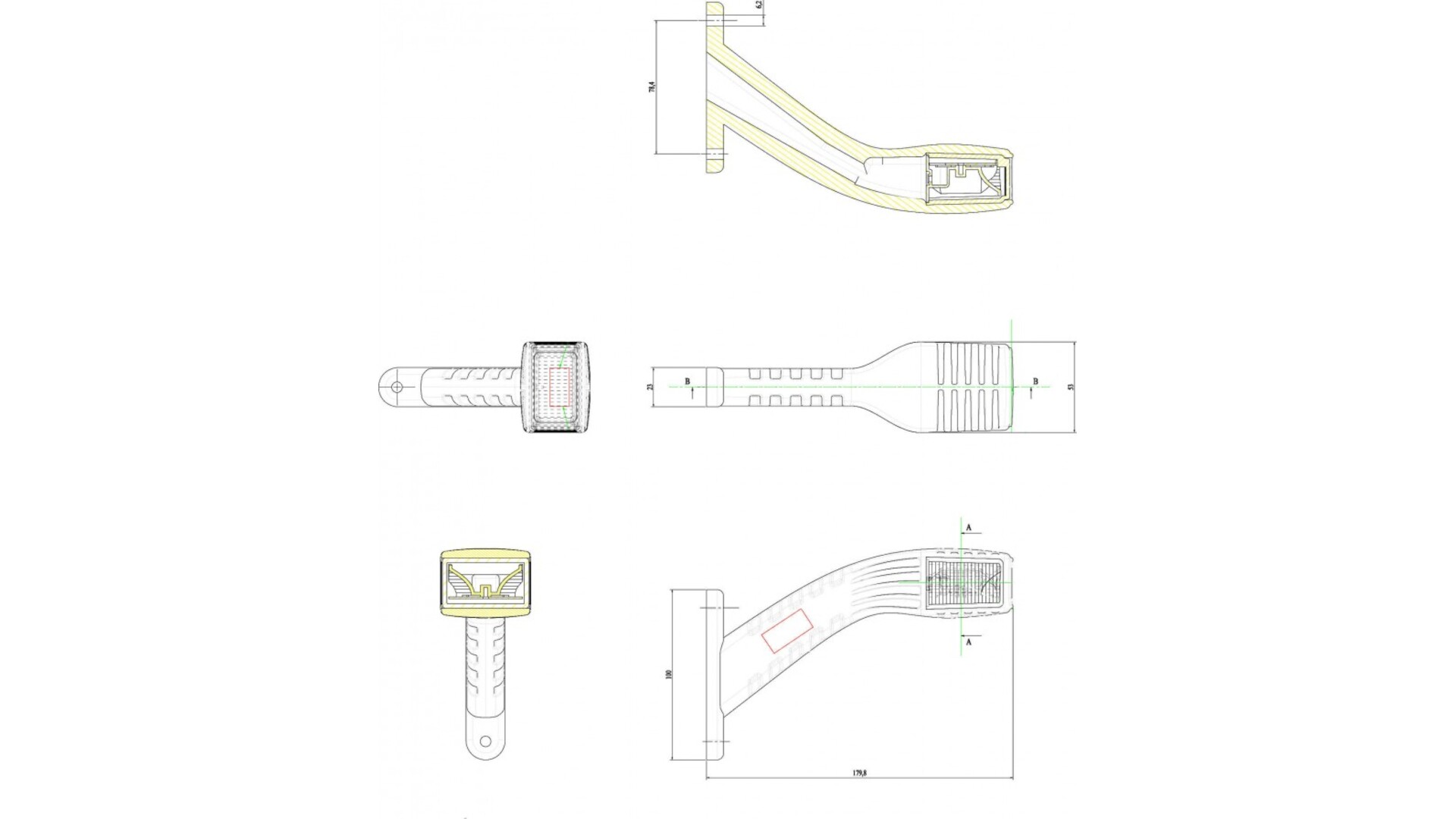 Feu de Gabarit 6 X LED Gauche