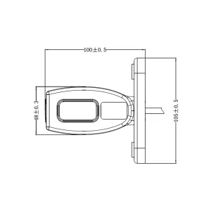 Feu de Gabarit Kmr8 LED 100mm 12 / 24V
