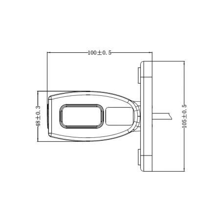 Feu de Gabarit Kmr8 LED 100mm 12 / 24V