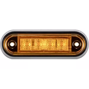 Marker Lamp 4 X LED 12 / 24V (Yellow)