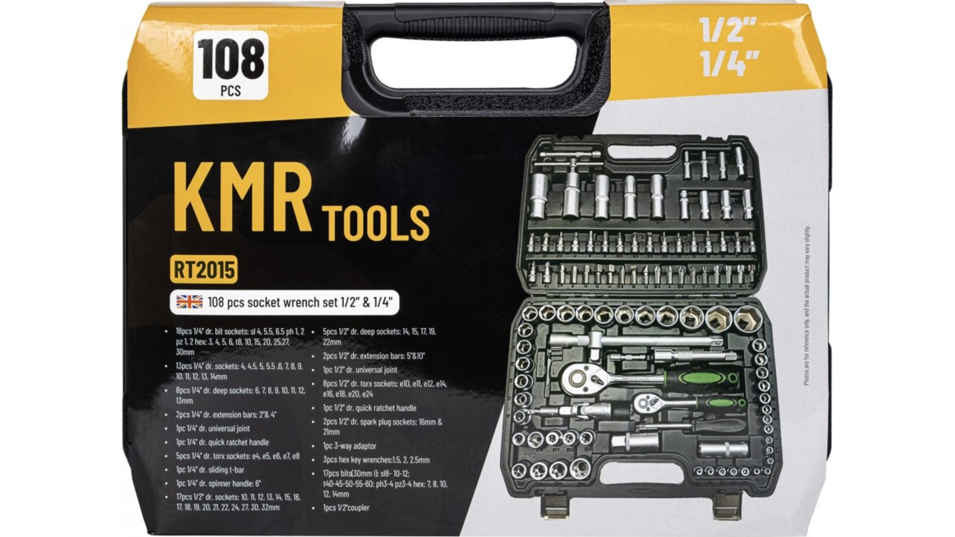 Werkzeugsatz Kmr16 108 Stk. 1 / 2" 1 / 4"