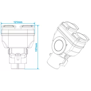 Adaptador 15 / 7 Corto