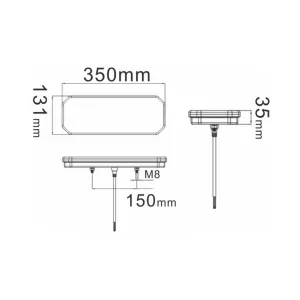 Piloto Trasero LED con Intermitente Dinámico + Triángulo Dch