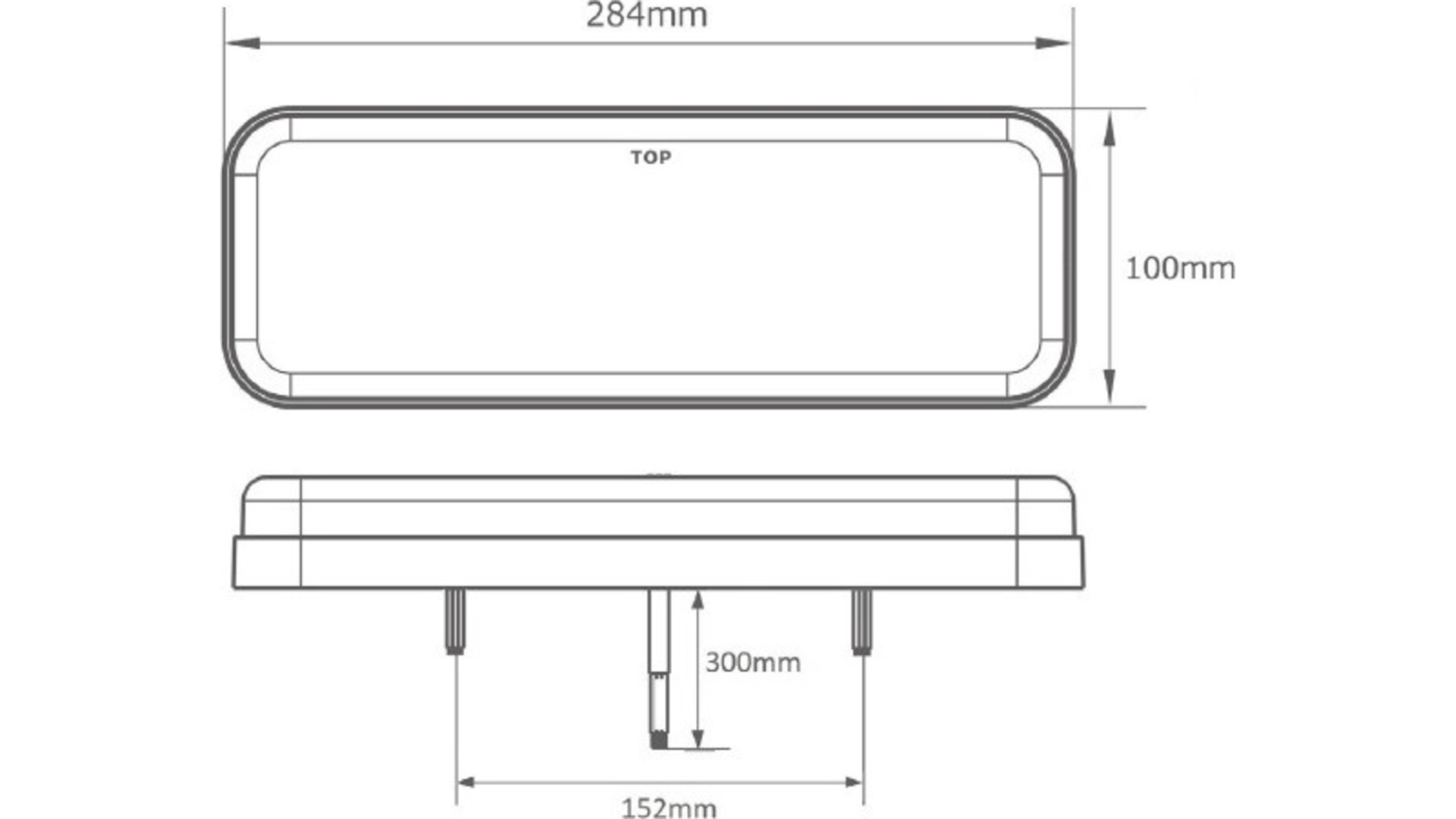 Feu Arrière Tl LED Neon Dynamic 12 / 24V Droit