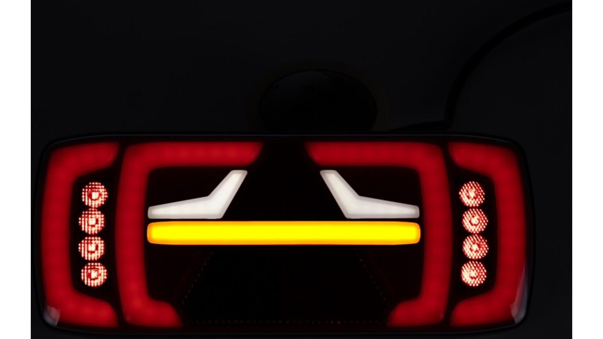 Piloto Trasero LED Neon con Intermitente Dinámico Triángulo Dch