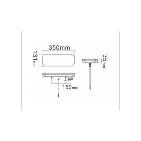 Rückleuchte LED Mit Dynamischem Blinker + Dreieck Links