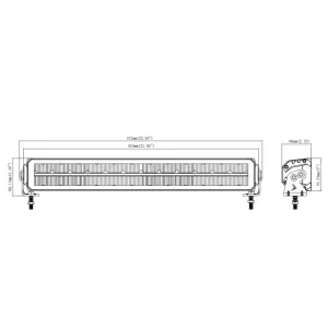Driving Lamp Bezel-less Long LED Kmr13