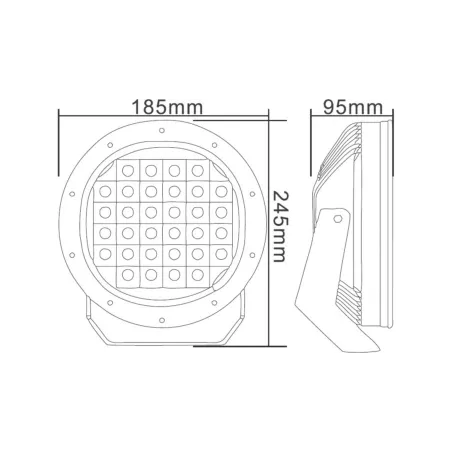 Reflektor Drogowy z Pozycją LED Ring 62x Led