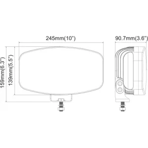 Driving Lamp Center Position Full LED 12 / 24V Slim