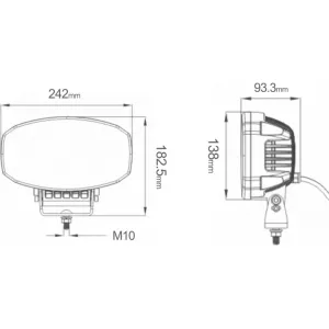 Driving Lamp LED + LED Daytime Running Light 12 / 24V