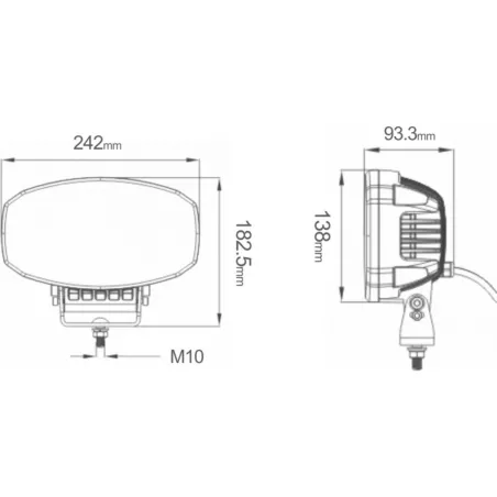 Driving Lamp LED + LED Daytime Running Light 12 / 24V