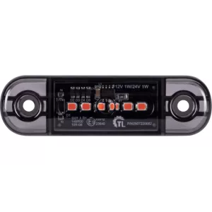 Marker Lamp 6 X LED 12 / 24V Dark (Red)