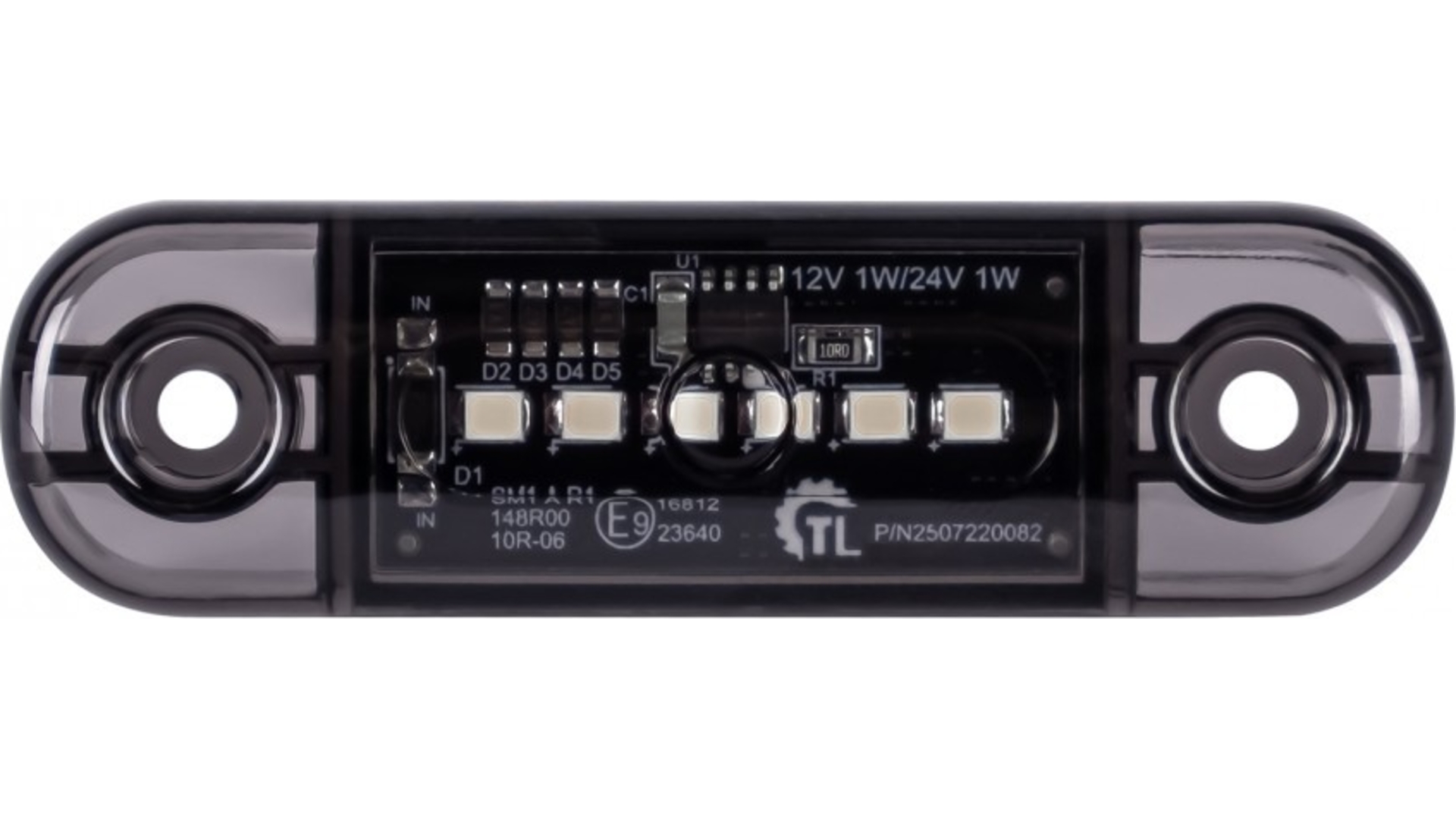 Luz de Gálibo 6 X LED 12 / 24V Dark (Blanco)