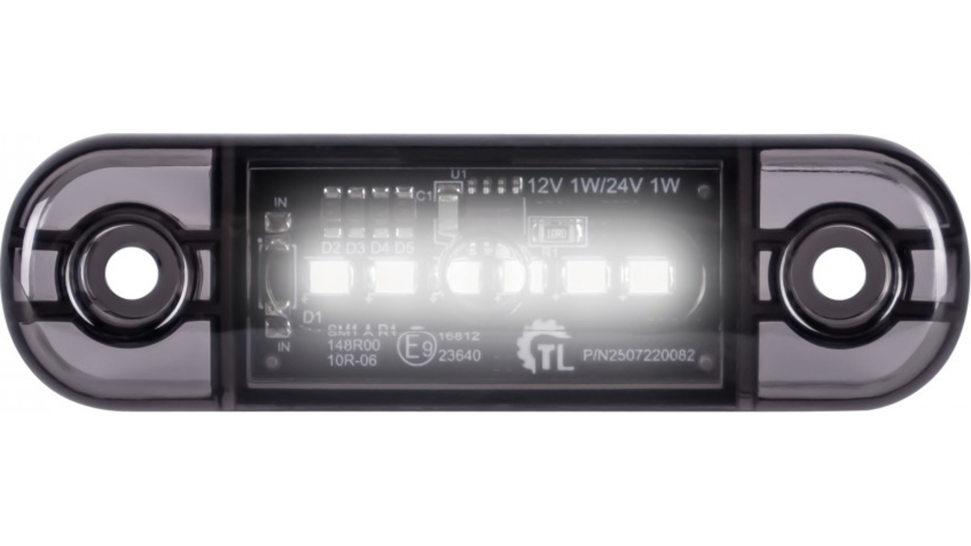 Luz de Gálibo 6 X LED 12 / 24V Dark (Blanco)