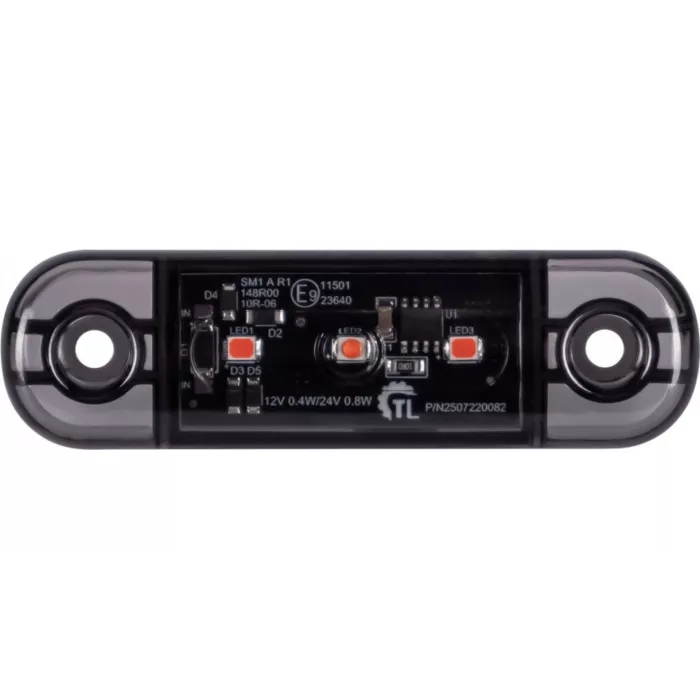 Luz de Gálibo 3 X LED 12 / 24V Dark (Rojo)