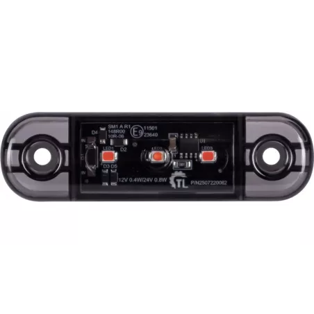 Feu de Gabarit 3 X LED 12 / 24V Dark (Rouge)