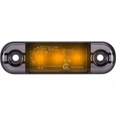 Luz de Gálibo 3 X LED 12 / 24V Dark (Amarillo)