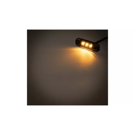 Luz de Gálibo 3 X LED 12 / 24V Dark (Amarillo)