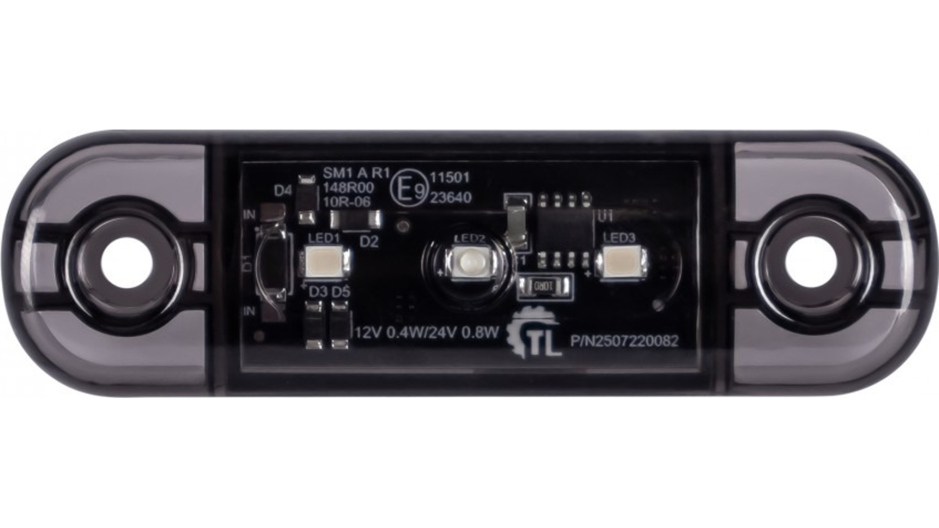 Luz de Gálibo 3 X LED 12 / 24V Dark (Blanco)
