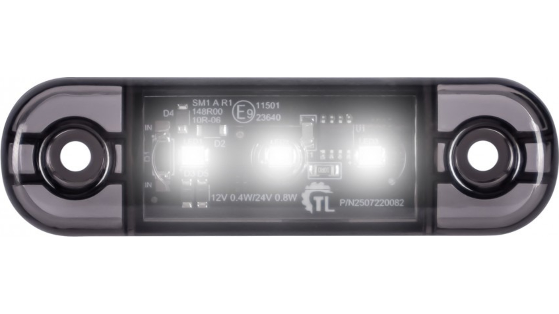 Luz de Gálibo 3 X LED 12 / 24V Dark (Blanco)
