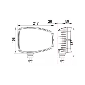 ФАРА ДАЛЬНЕГО СВЕТА LED R148 R149 ЛЕВ.