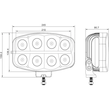 Driving Lamp LED + Position Tl