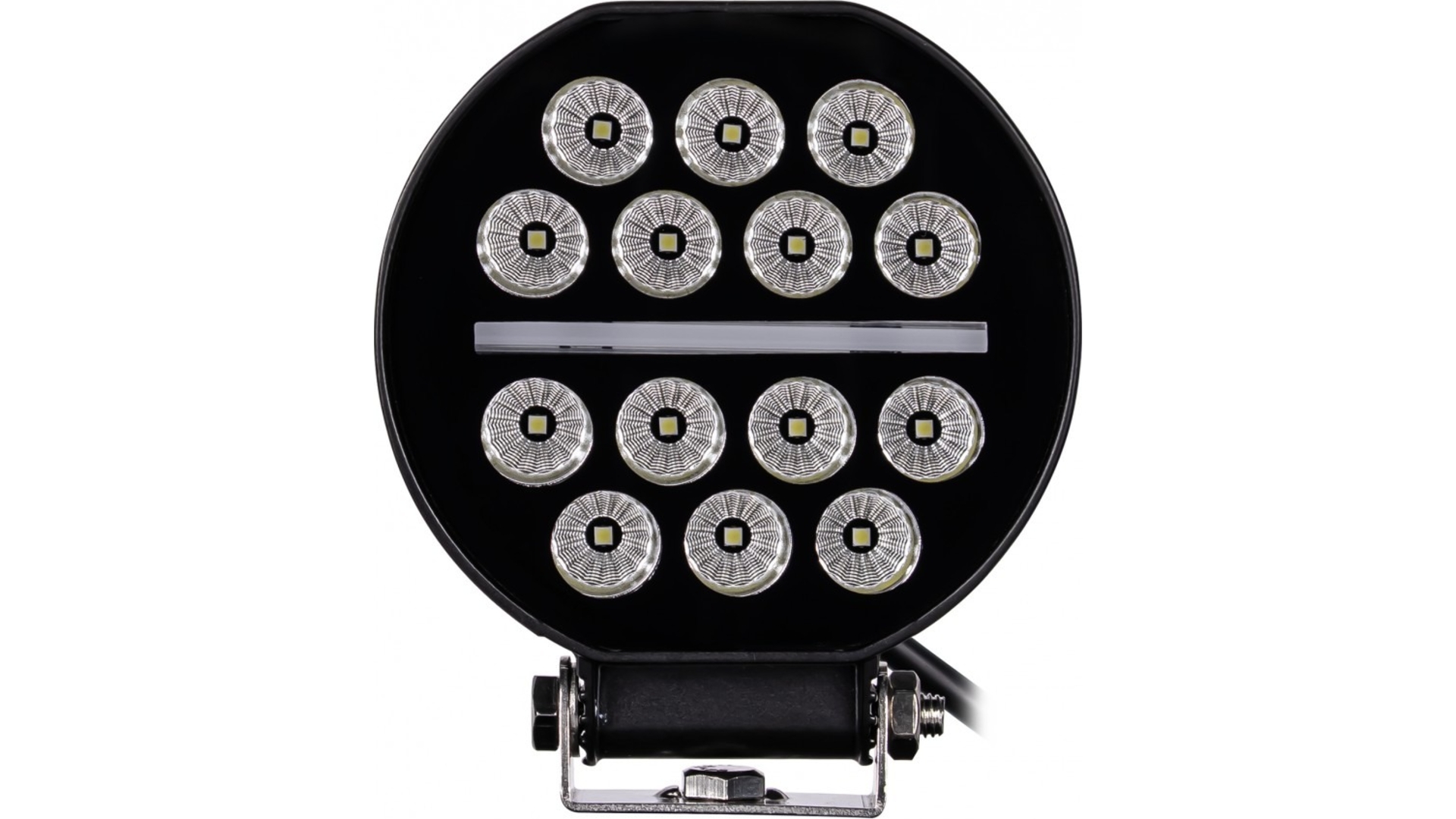 Phare de Travail Rond 14 X LED + LED Strip