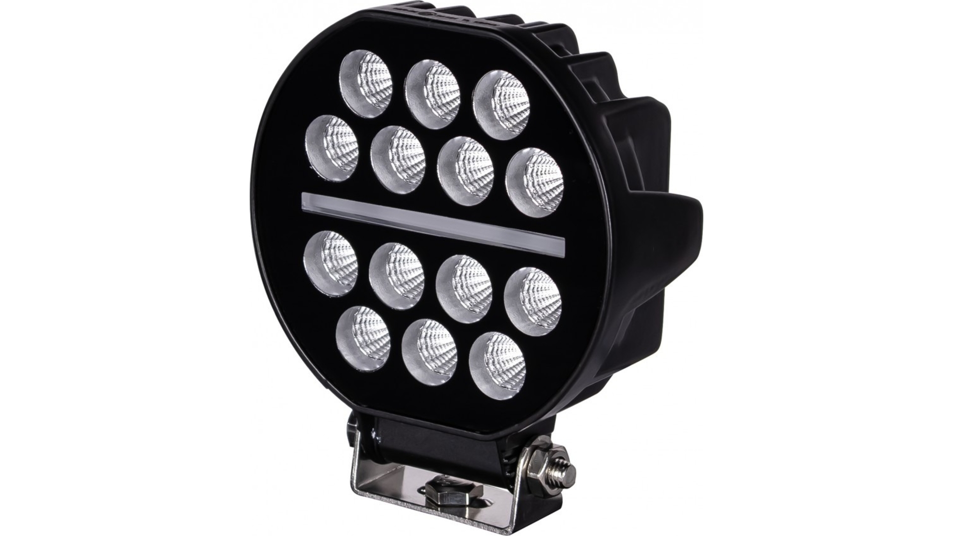 Phare de Travail Rond 14 X LED + LED Strip