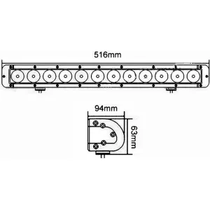 LED Panel 12 X LED Kmr8