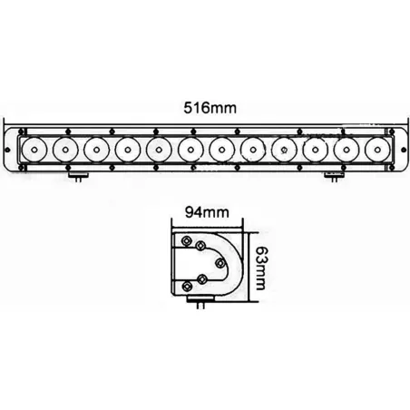 Panneau LED 12 X LED Kmr8