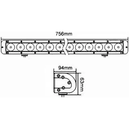 Panneau LED 18 X LED Kmr8