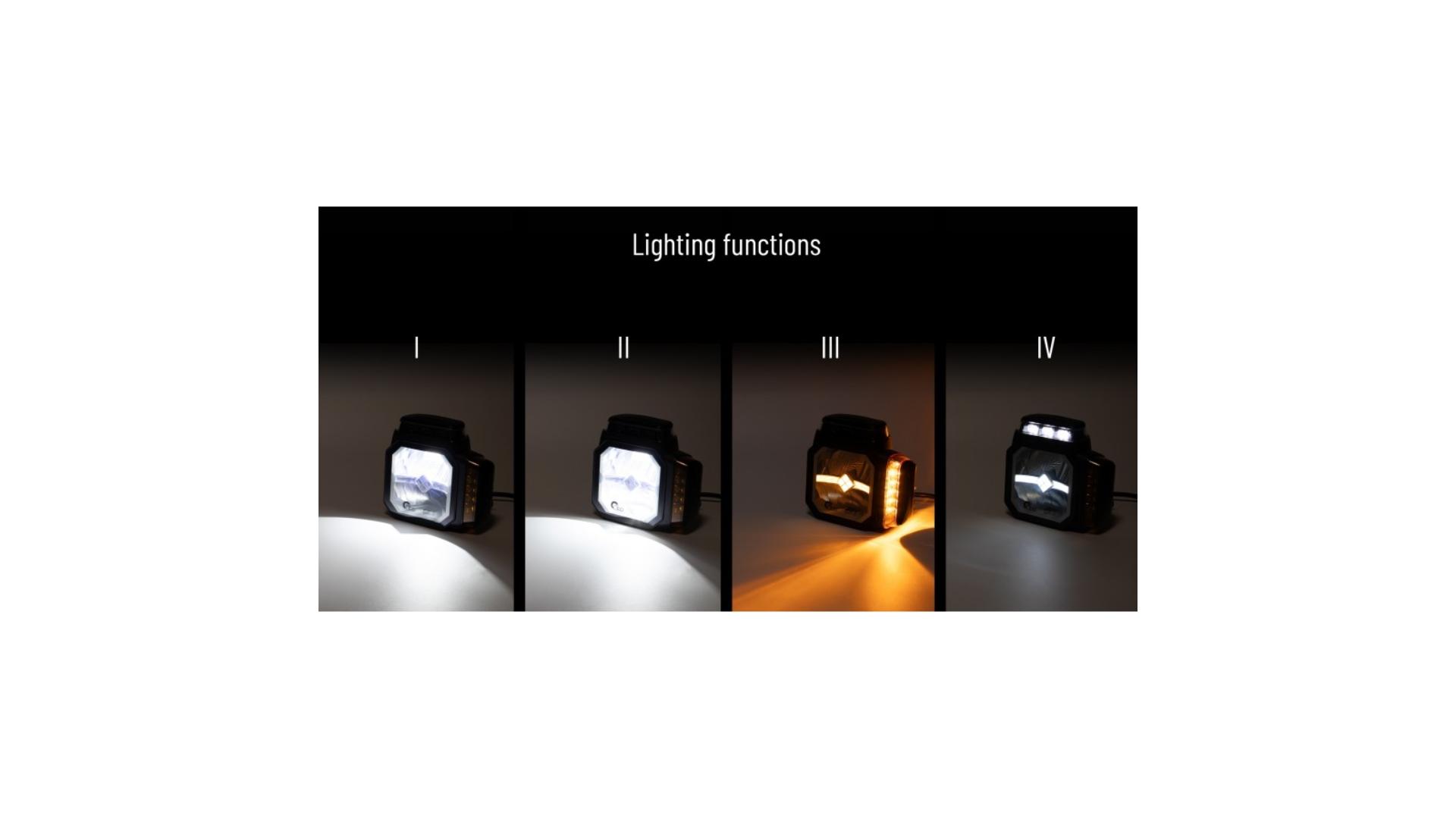 Driving Lamp LED + P / F + Heated Lens