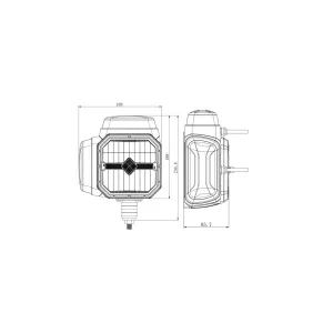 Fernlichtscheinwerfer LED + P / N + Beheizte Scheibe