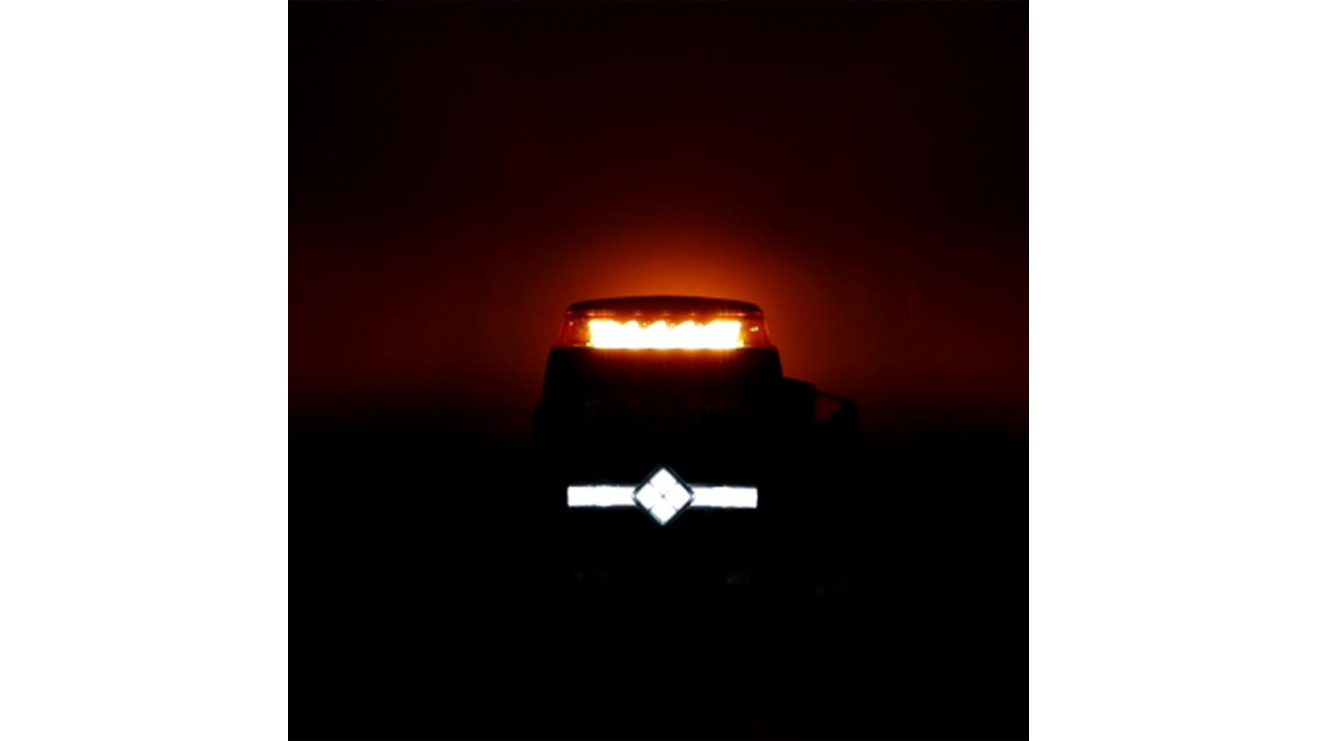Reflektor Drogowy LED + Strobo + Podgrzewany Klosz