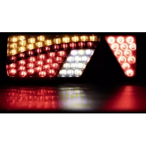 Tail Lamp 69 X LED With Triangle LH (White-red)