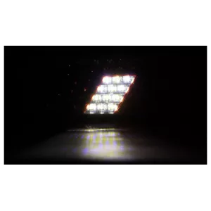 Rückleuchte 69 X LED Mit Dreieck (Weiss-Rot) Links
