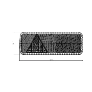 Feu Arrière 69 X LED Avec Triangle (Blanc-rouge) Gauche