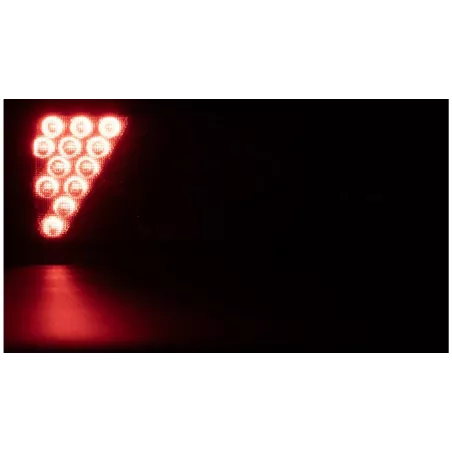 ЗАДНИЙ ФОНАРЬ 69 X LED С ТРЕУГОЛЬНИКОМ (БЕЛО-КРАСНЫЙ) ПРАВ.