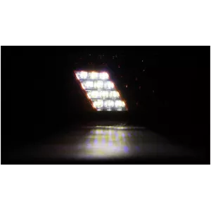 Feu Arrière 69 X LED Avec Triangle (Blanc-rouge) Droit