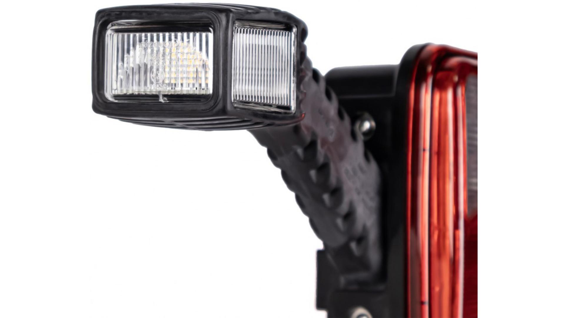 Lampa Zespolona Tylna 69+6 X LED z Trójkątem I Obrysem Lewa