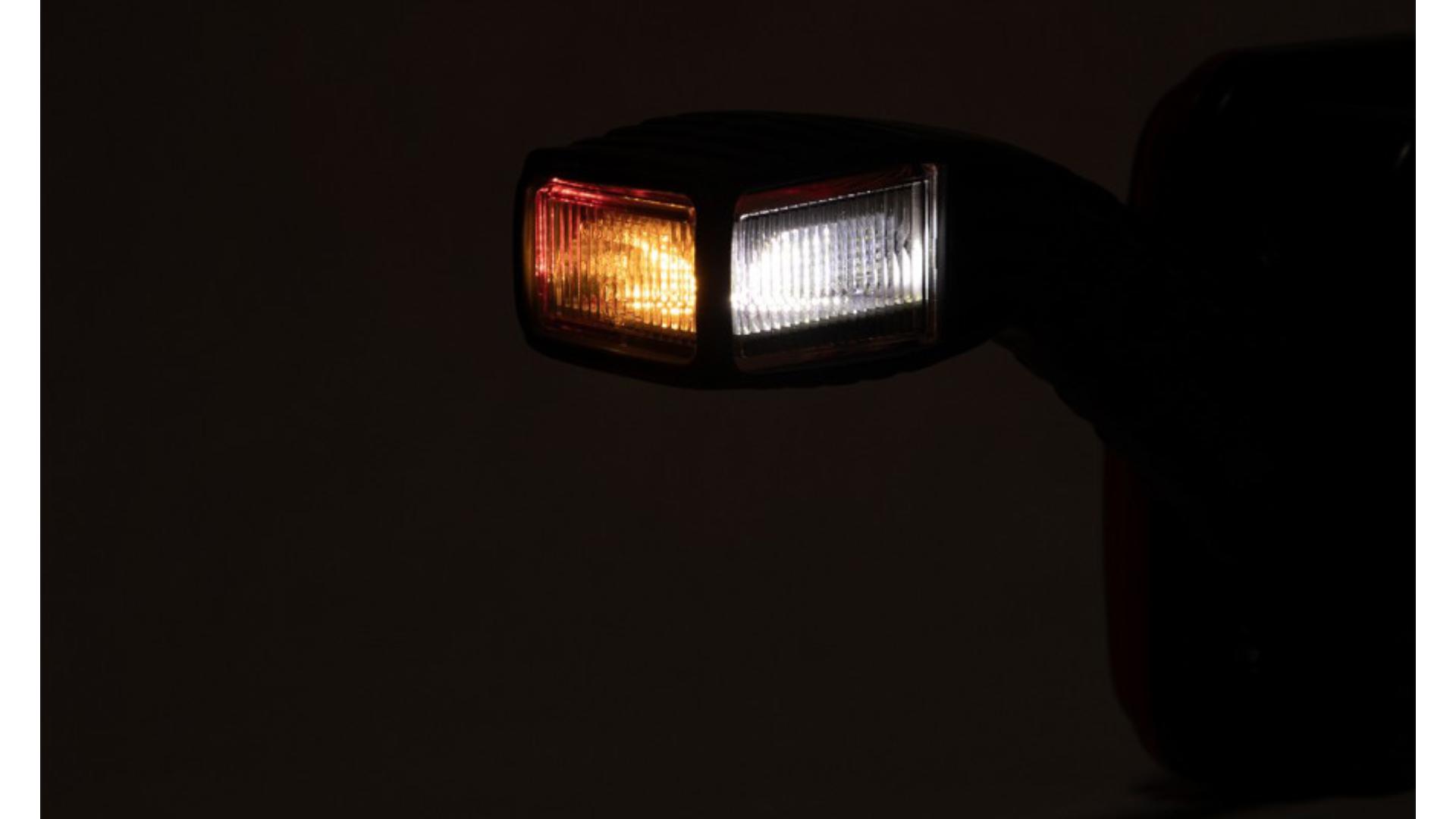 Lampa Zespolona Tylna 69+6 X LED z Trójkątem I Obrysem Prawa