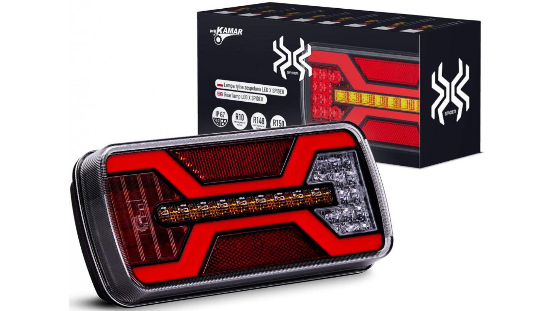 Piloto Trasero LED X-spider 1 Posición / Antiniebla