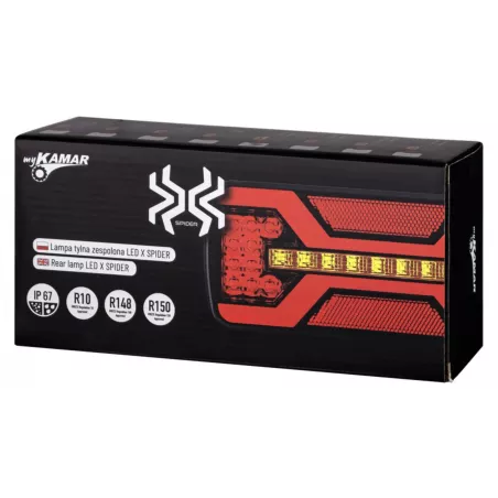 Piloto Trasero LED X-spider 1 Posición / Antiniebla
