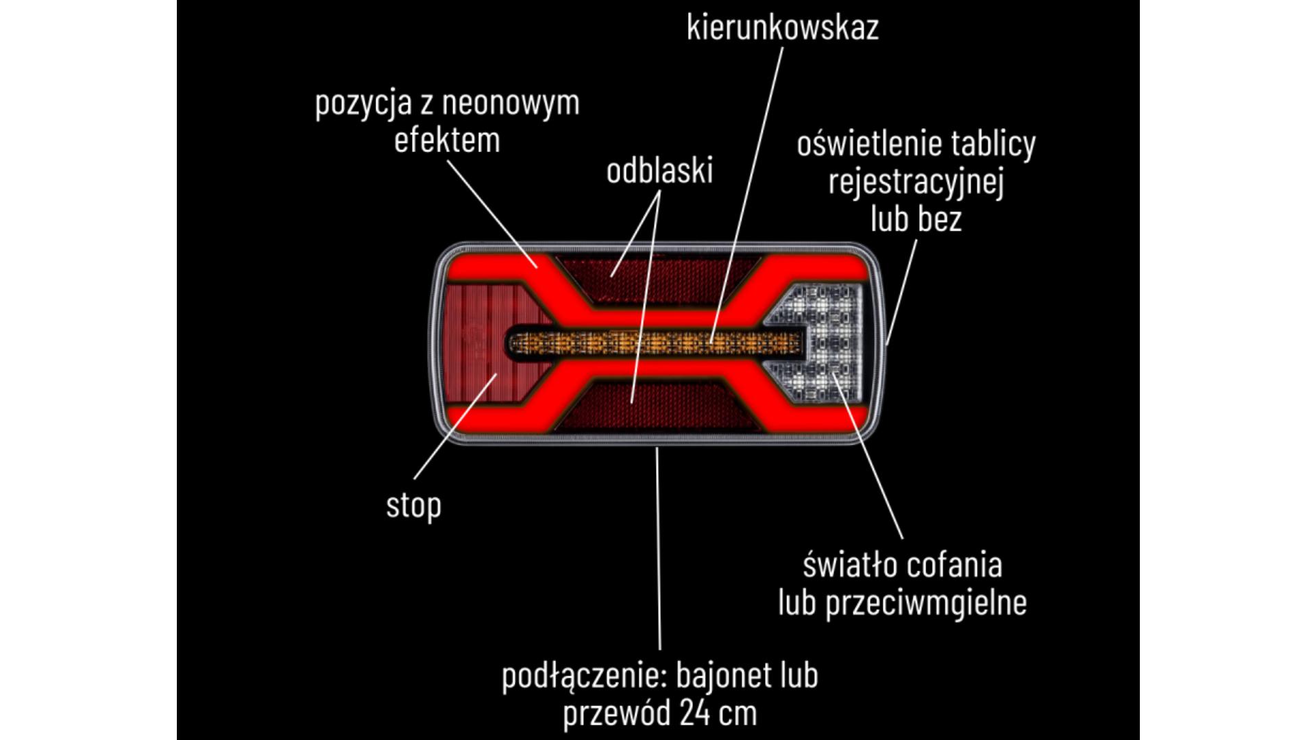 ЗАДНИЙ ФОНАРЬ LED X-spider 1 ЗАДНИЙ ХОД