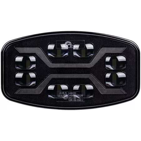 Fernlichtscheinwerfer X-Spider Mit Positionslicht Und Oranger Blitzfunktion (LED)