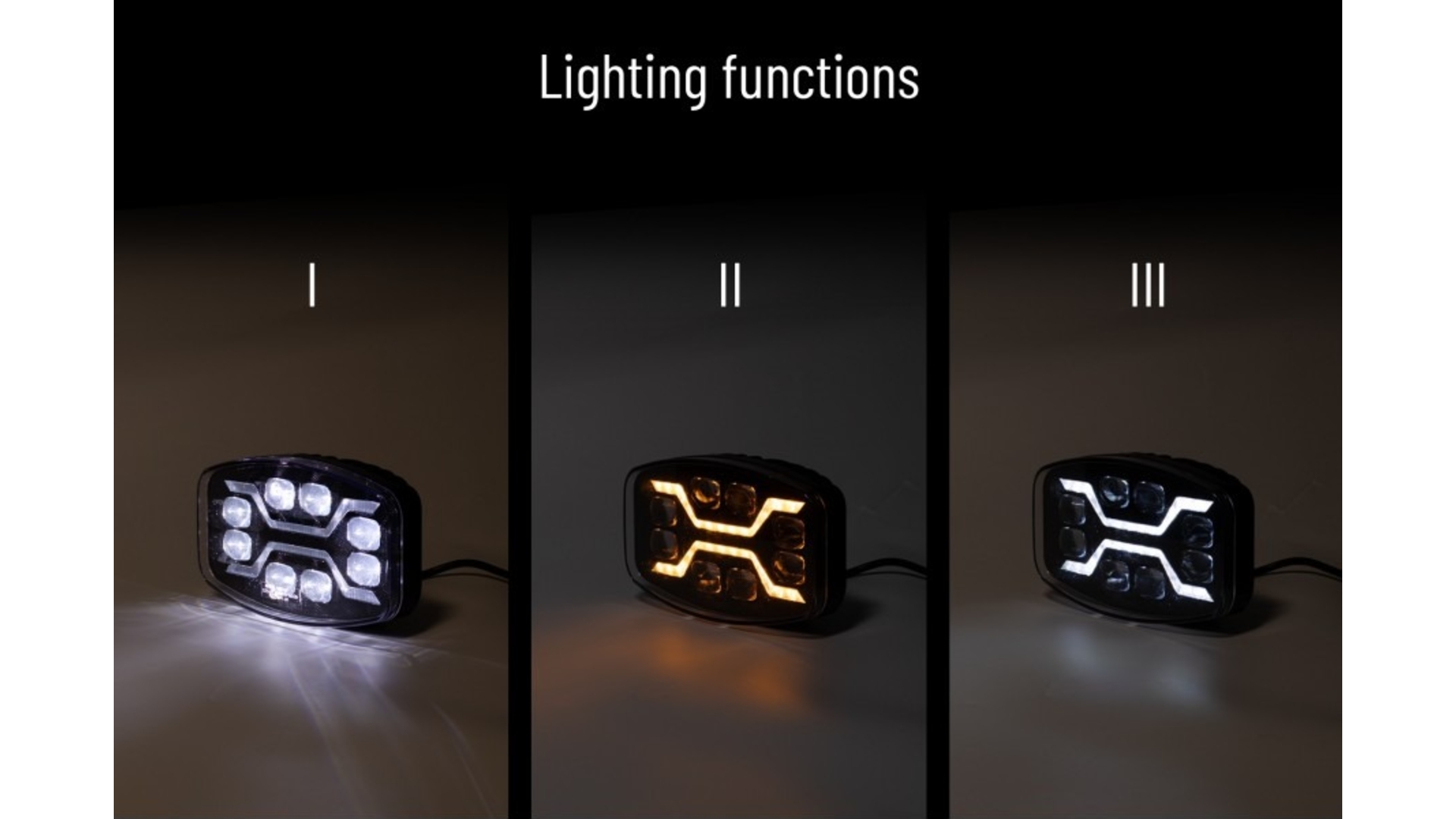 Driving Lamp X-spider With Position Light And Amber Strobe Function (LED)